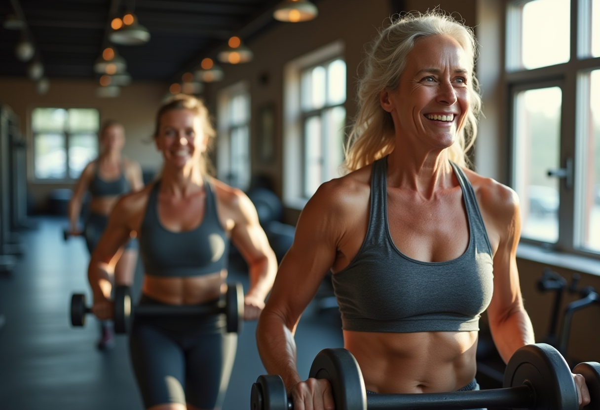 Група людей виконує HIIT тренування